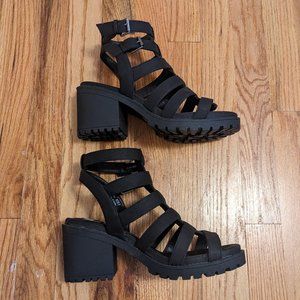 Dirty Laundry Fun Stuff Strappy Sandal, Size 8, Black